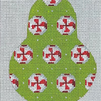 Peppermint Candies on Anjou Pear with stitch guide