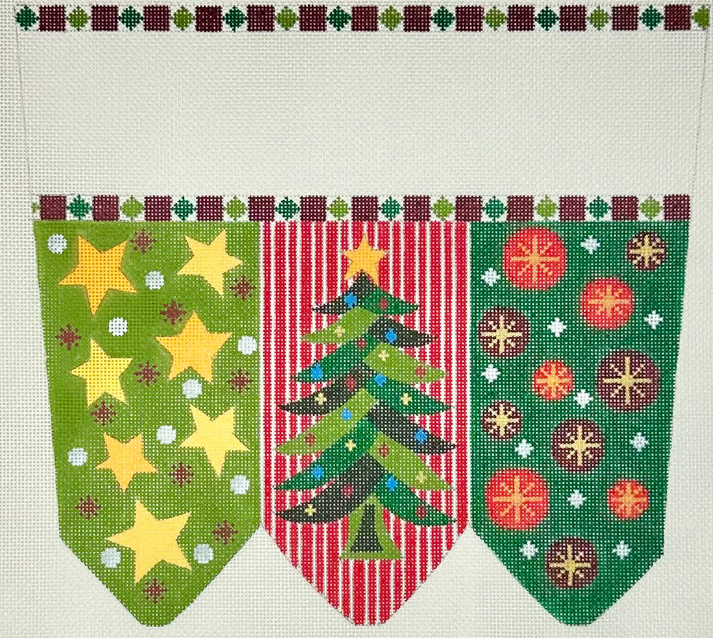 Christmas Tree Stocking Cuff