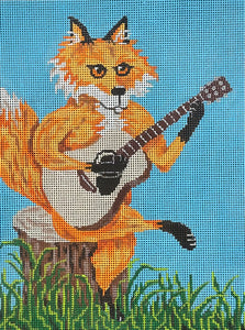 Fox Playing Guitar