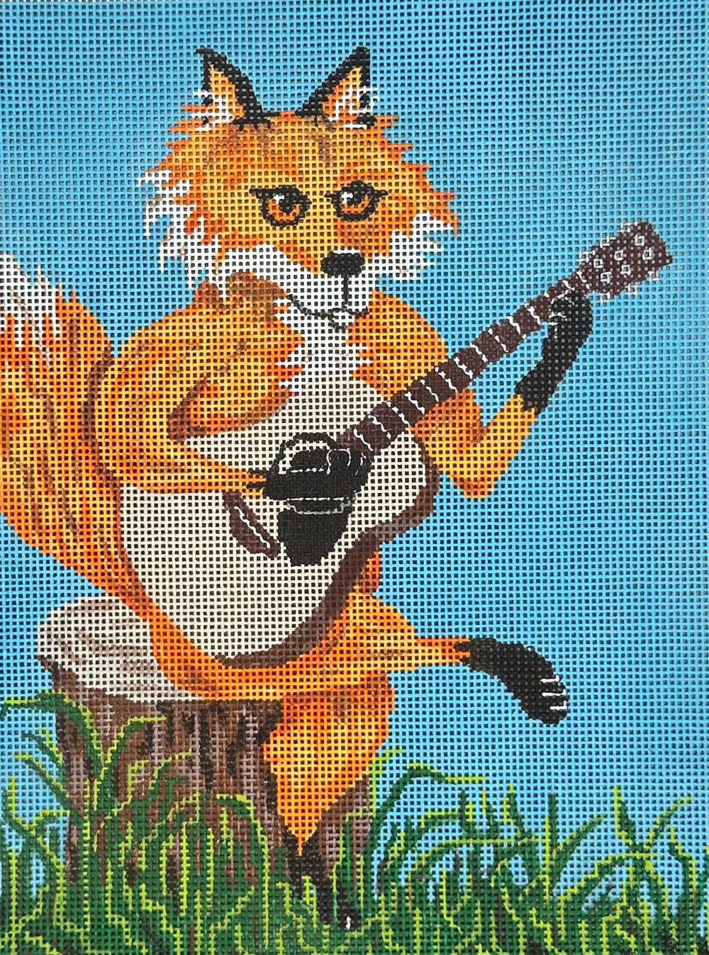 Fox Playing Guitar