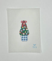 Festive Gingham Planter
