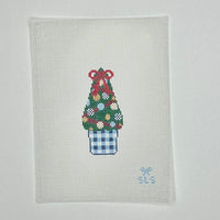 Festive Gingham Planter