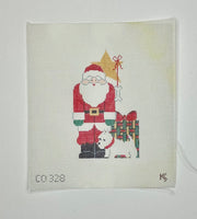 Red Santa w/ Westie
