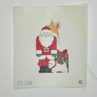 Red Santa w/ Westie