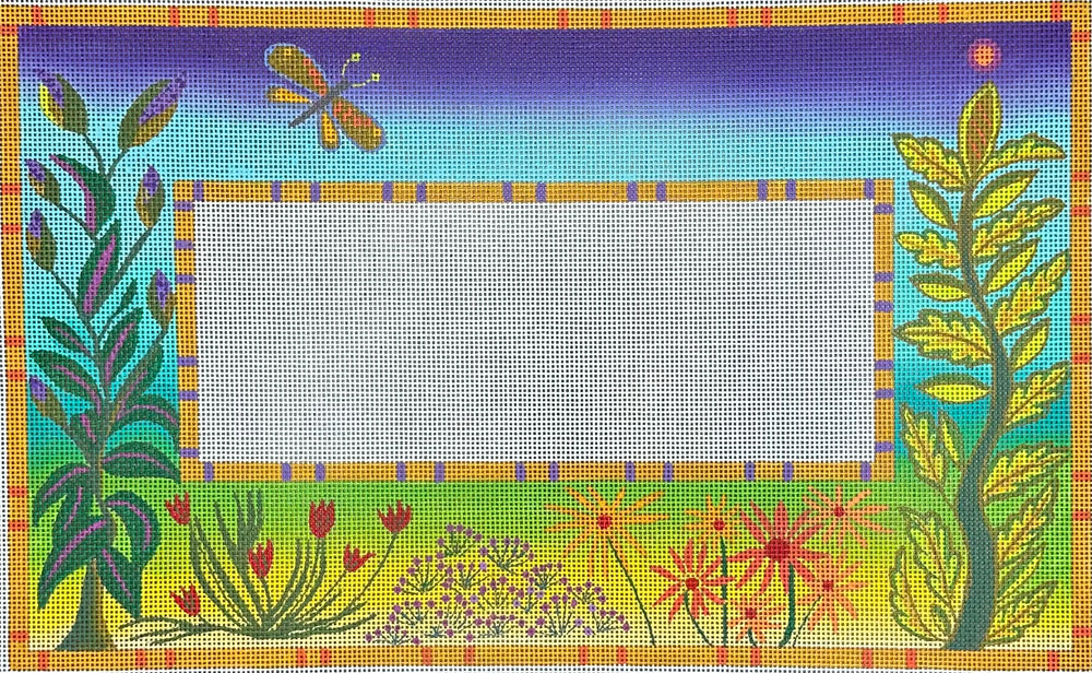 Garden Frame with Dragonfly