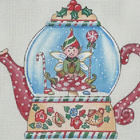 Elf Teapot Snowglobe