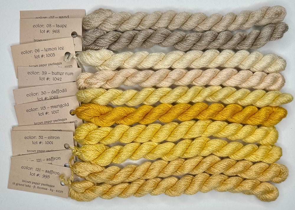 10 skeins of Silk & Ivory