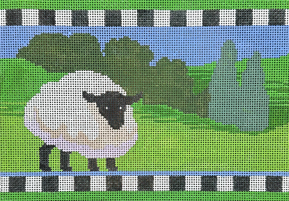 Sheep with Checkered Border