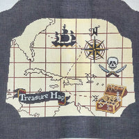 Treasure Map Child's Rocking Chair Seat