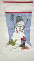 Garden Snowman Stocking
