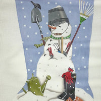 Garden Snowman Stocking