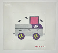 Boo Choo Choo (4 canvases) with stitch guide
