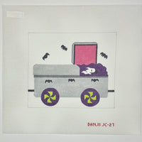 Boo Choo Choo (4 canvases) with stitch guide