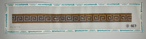 Brown Greek Key Knot Headband (canvas only)