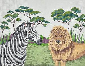 Lion & Zebra