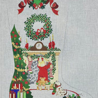 Girl at the Mantle Stocking