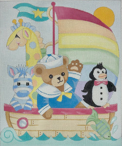Sailing Friends Birth Announcement