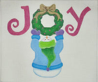Joy Wreath Snowman
