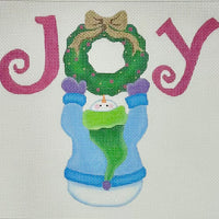 Joy Wreath Snowman