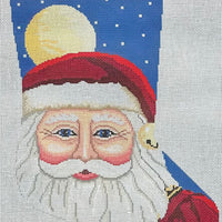 Santa Face with Moon Stocking