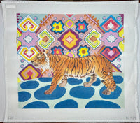 Tiger with Whimsy Background
