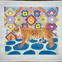 Tiger with Whimsy Background