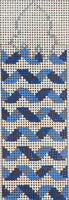 Hanukkah Candle - Blue Twisted Ribbon
