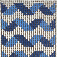 Hanukkah Candle - Blue Twisted Ribbon