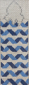 Hanukkah Candle - Blue Twisted Ribbon