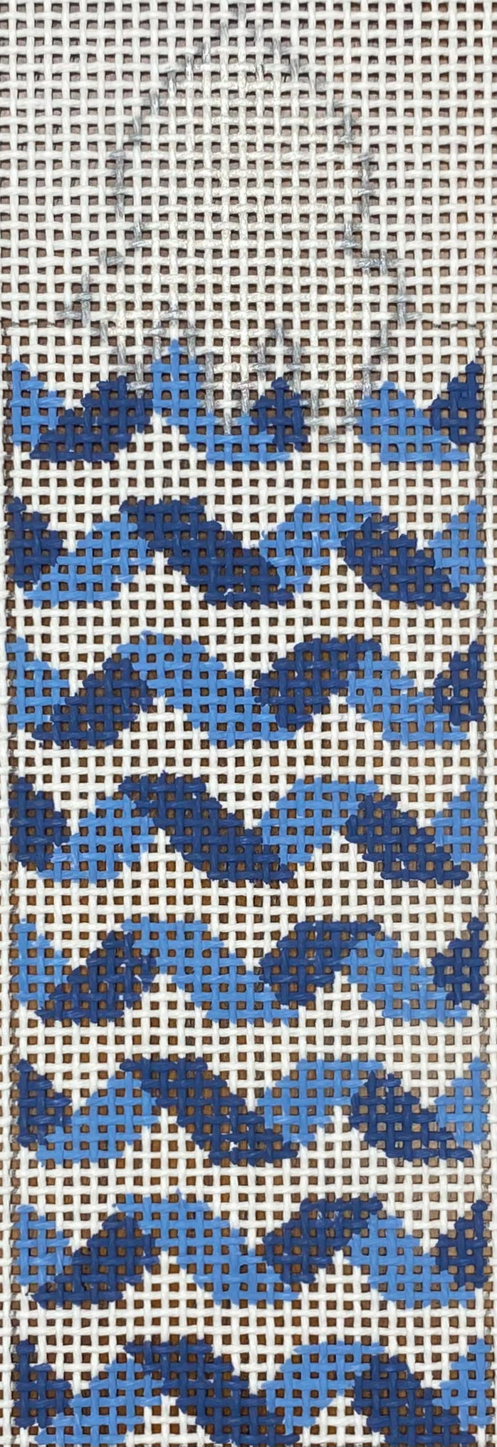 Hanukkah Candle - Blue Twisted Ribbon