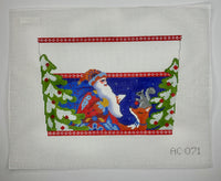 Folk Santa with Fox Stocking Cuff
