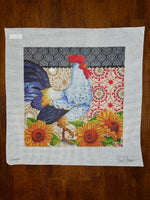 Roosters and Sunflowers III
