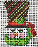 Snowman - Striped Top Hat
