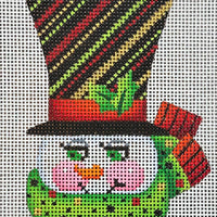 Snowman - Striped Top Hat