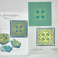 Knot Garden Biscornu with stitch guide