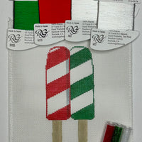 Christmas Popsicles with threads