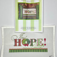 Joy, Hope, Peace with stitch guide