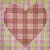 Plaid Heart Pillow