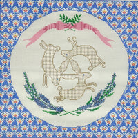 3 Bunnies Provence Pillow