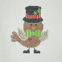 Brown Bird with stitch guide