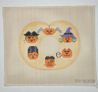 Pumpkin Wreath with stitch guide

