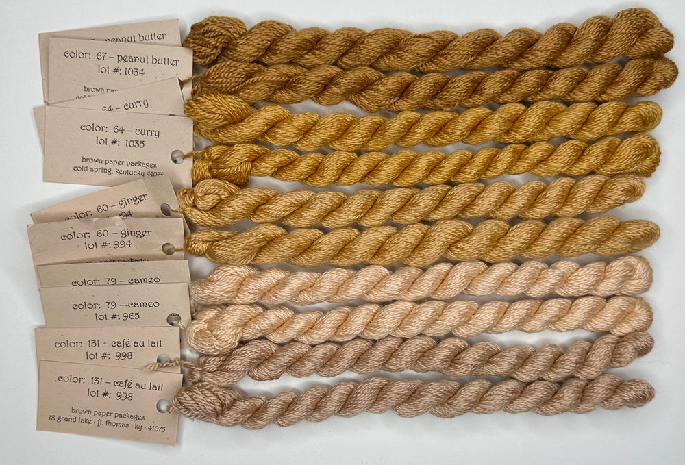 10 skeins of Silk & Ivory