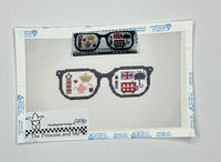 London Vacation Glasses with stitch guide
