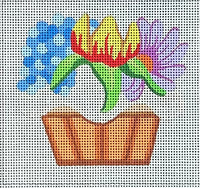 Wildflowers Cupcake with stitch guide
