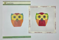 Owl with stitch guide
