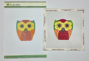 Owl with stitch guide
