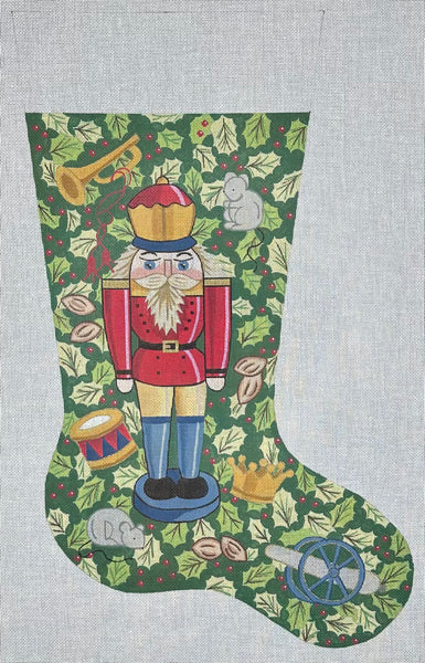 Alice Peterson Home Creations Holiday Edition Needlepoint Stocking Kit-  Nutcracker Soldier- Large, Deluxe Size