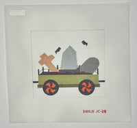 Boo Choo Choo (4 canvases) with stitch guide
