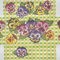 Pansy Gingham Brick Cover