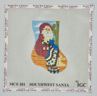 Southwest Santa Mini Sock (print)
